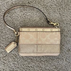 Gold Coach Wristlet